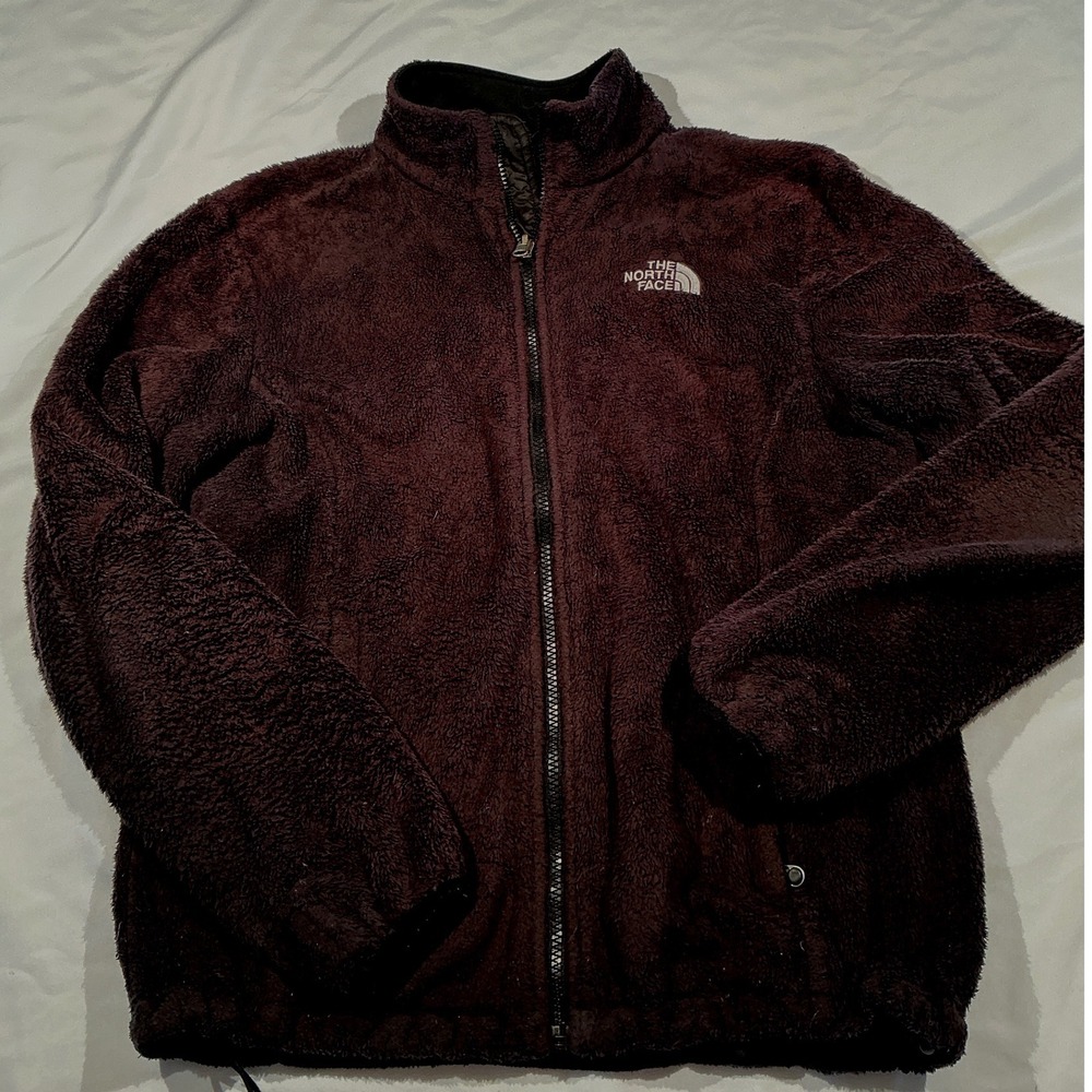 The North Face Osito Full Zip Fleece black Women Small High Pile Soft